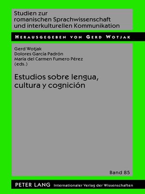 cover image of Estudios sobre lengua, cultura y cognición